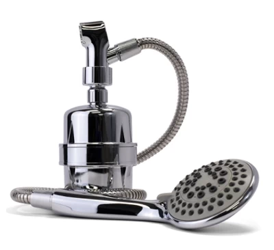Chrome Fluoride Shower Filter W/ Massage Wand