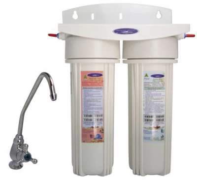 Undersink Double Fluoride Water Filter System